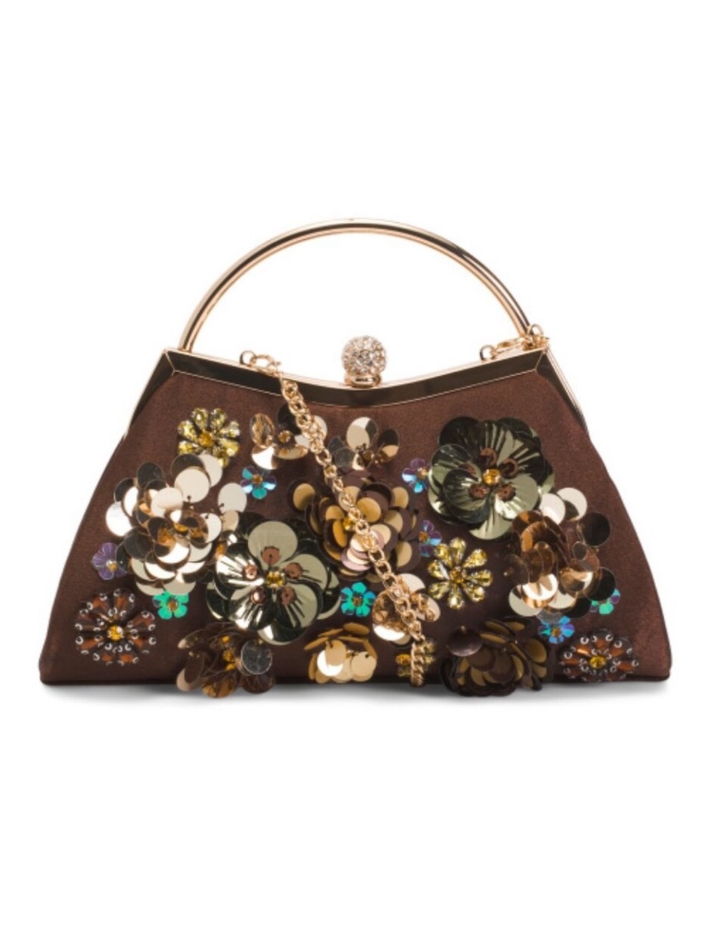 ALESSIA BIANCHI Floral Beaded Clutch